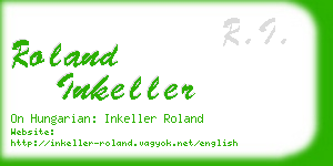 roland inkeller business card